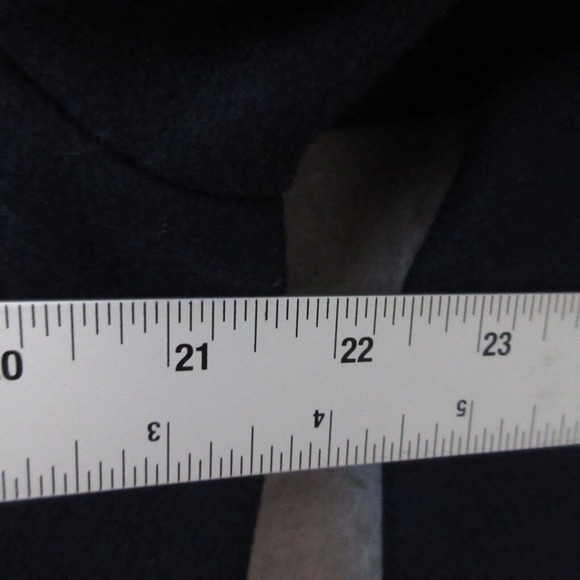 J Crew Factory Women Pea‎ Coat Wool Military Blue Gold Buttons NWOT - Picture 6 of 10